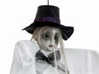 Europalms Halloween Figur Frau mit Hut, 70cm