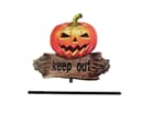EUROPALMS Halloween Bodenstecker Kürbis "KEEP OUT"