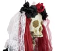 EUROPALMS Halloween Figur Skelett La Catrina, animiert, 100cm - Animierte Figur mit Licht-, Sound- und Bewegungseffekten