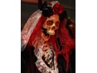 EUROPALMS Halloween Figur Skelett La Catrina, animiert, 100cm - Animierte Figur mit Licht-, Sound- und Bewegungseffekten