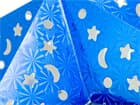 Europalms Stern Laterne, Papier, blau, 40 cm