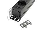 Adam Hall 19" Parts 87471 USB - 8-fach 19" Steckdosenleiste mit Schalter und 2 USB-Ladebuchsen
