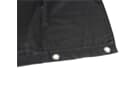Adam Hall Accessories 0152 X 43 - Bühnenmolton B1 schwarz mit Ösen brüniert 4 x 3 m