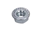 Adam Hall Hardware 56 M8 NUT- Sperrzahn Mutter M8, Stahl verzinkt, selbstsichernd