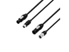 Adam Hall Cables 8101 PSDP5 Neutrik, 1,5m, IP65, True1 & XLR 5-pol