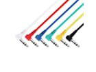 Adam Hall Cables 3 STAR BGG 0030 SET - 6er Set Patchkabel 6,3 mm 0,30 m mit Winkelsteckern