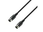 ah Cables 3 STAR MIDI 0075 BLACK - MIDI Kabel - Adam Hall® MIDI 5-Pol - 0,75 m