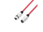 Adam Hall Cables 3 STAR MMF 0050 RED - Mikrofonkabel XLR 0,5 m rot