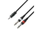 Adam Hall Cables K3 YWPP 0600 - Audiokabel 3,5 mm Klinke stereo auf 2 x 6,3 mm Klinke mono 6 mAdam Hall Cables K3 YWPP 0600 - Audiokabel 3,5 mm