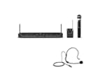 LD Systems U306 HBH 2 - Funkmikrofon System mit Bodypack, Headset und Handmikrofon dynamisch, 655 - 679 MHz
