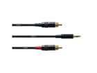 Cordial Kabel Stereo Mini Klinke auf 2x Cinch, 1,5m, Neutrik Rean Stecker