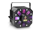 Cameo Storm - 3in1 Lichteffekt, 5x3W RGBAW Derby, Strobe, Grating Laser