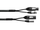 Cordial PEAK CPH 10 DMX 1 PWR 1 TRUE 1 - 10,0 m CDP 1, NEUTRIK XLR male 3-polig silber + Powercon® / NEUTRIK XLR female 3-polig silber + Powercon®