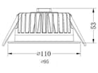 Deko-Light - Deckeneinbauleuchte - COB 95 Max, 13 W, 3000 K, Weiß