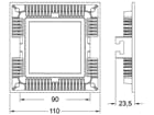 Deko-Light - Deckeneinbauleuchte - LED Panel Square 8, 7 W, 2700 K, Weiß