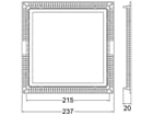 Deko-Light - Deckeneinbauleuchte - LED Panel Square 20, 16 W, 2700 K, Weiß