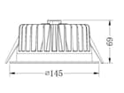 Deko-Light - Deckeneinbauleuchte - COB 130 Max, 18,5 W, 3000 K, Weiß