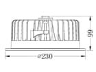 Deko-Light - Deckeneinbauleuchte - COB 210 Max, 37 W, 3000 K, Weiß