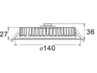 Deko-Light - Deckeneinbauleuchte - LED Panel Round III, 12 W, 3000 K, Weiß