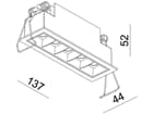 Deko-Light - Deckeneinbauleuchte - Ceti 5, 10 W, 3000 K, Weiß