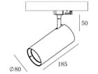 Deko-Light 3-Phasen-Spot - Horus, 20 W, 3000 K, Schwarz