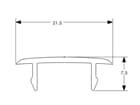 Deko-Light 3-Phasen Schienensystem - D Line/Dali Abdeckblende Einbaustromschiene