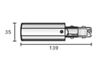 Deko-Light 3-Phasen Schienensystem - D Line DALI elektrischer Einspeiser links, schwarz