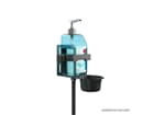 Gravity MS 23 DIS 01 B - Height-adjustable disinfectant stand with universal holder Black