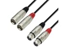 Adam Hall Cables K3 TMF 0300 - Audiokabel 2 x XLR Stecker auf 2 x XLR Buchse, 3 m