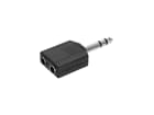 Adam Hall Connectors 4 STAR AY JF3 JM3 - Y-adapter 2 x 6.3 mm jack TRS female to 6.3 mm jack TRS male