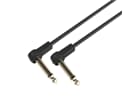 Adam Hall Cables K4 IRR 0010 FLM - Flat Audio Cable, 6.3 mm Mono Gold Plug, 0.1 m