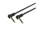 Adam Hall Cables K4 IRR 0030 FLM - Flaches Audiokabel, 6,3 mm Mono-Goldstecker, 0,3 m
