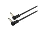 Adam Hall Cables K4 IRR 0045 FLM - Flaches Audiokabel, 6,3 mm Mono-Goldstecker, 0,45 m
