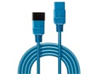 LINDY 30121 2m IEC-Verlängerunskabel, blau - Ideal um die Verkabelung verschiedenster