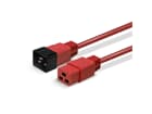 LINDY 30124 2m IEC-Verlängerungskabel, rot - Ideal um die Verkabelung verschiedenster