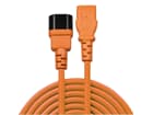 LINDY 30474 1m IEC Verlängerung, orange - Ideal um die Verkabelung verschiedenster Sc