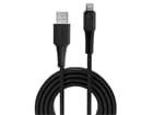 LINDY 31319 0.5m USB Typ A an Lightning Kabel, schwarz - USB Typ A Stecker an Lightni