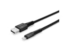 LINDY 31320 1m USB Typ A an Lightning Kabel, schwarz - USB Typ A Stecker an Lightning