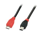 LINDY 31719 USB 2.0 Kabel Micro-B/Mini-B OTG, 2m - Hochwertiges USB 2.0 Kabel und USB