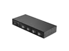 LINDY 32166 4 Port KM Switch, USB 2.0 & Audio  - Schaltet zwischen bis zu 4 PCs von e