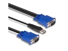 LINDY 32185 - Kombiniertes KVM- und USB-Kabel 1m - Combo Kabel für KVM-Switches 39526 & 39527