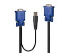 LINDY 32186 - Kombiniertes KVM- und USB-Kabel 2m - Combo Kabel für KVM-Switches 39526 & 39527