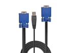 LINDY 32186 - Kombiniertes KVM- und USB-Kabel 2m - Combo Kabel für KVM-Switches 39526 & 39527