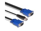 LINDY 32186 - Kombiniertes KVM- und USB-Kabel 2m - Combo Kabel für KVM-Switches 39526 & 39527