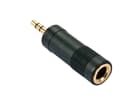 LINDY 35621 Stereo Audio-Adapter, 3.5mm Klinkenstecker an 6.3mm Klinkenbuchse - Audio