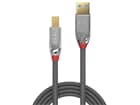 LINDY 36664 5m USB 3.2 Typ A an B Kabel, 5GBit/s, Cromo Line - USB Typ A Stecker an B