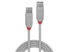 LINDY 36714 3m USB 2.0 Typ A Verlängerungskabel, Anthra Line, Grau - USB Typ A Stecke