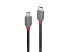 LINDY 36890 0.5m USB 2.0  Typ C an Micro-B Kabel, Anthra Line - USB Typ C Stecker an