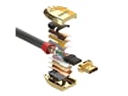 LINDY 37862 2m High Speed HDMI Kabel, Gold Line - HDMI Stecker an Stecker