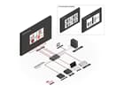 LINDY 38131 4x4 HDMI-Matrix Switch inklusive Video Wall Scaling - 4x4 HDMI-Matrix Swi